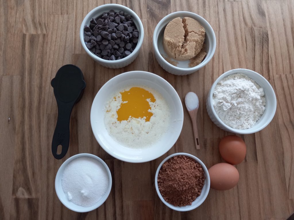 made with love chocolate brownies with walnuts ingredients