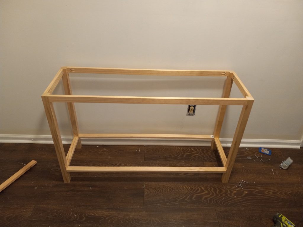 DIY Pottery Barn Inspired Console Table A Simple Life Home